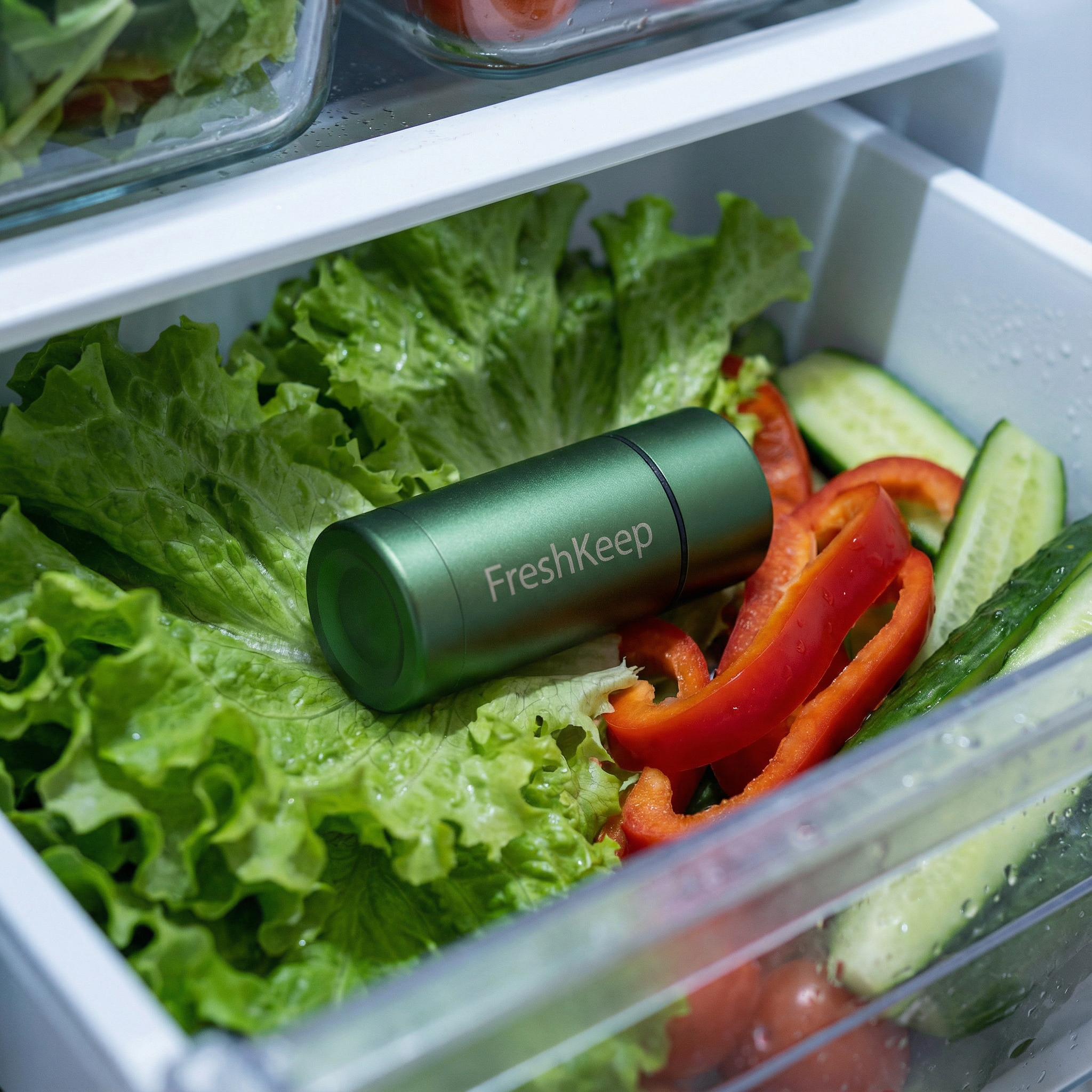 FreshKeep kapsel i kjøleskapsskuff